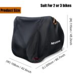 Bicycle Bike Cover For 2 3 bikes Rain Waterproof Dust Snow Sun UV Protector Cover Case For MTB BMX Mountain Hybrid Beach Cruiser - Image 2