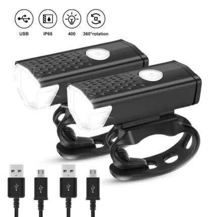 Bicycle Light LED USB Rechargeable-Headlight