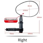 Easy Do Bicycle Handlebar Rear View Mirror 360 Rotate - Image 2