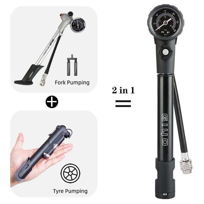 giyo-mtb-shock-fork-pump-pogo-cycles-1.jpg Giyo MTB Shock Fork Pump - Image 1