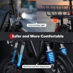 iScooter i12 Electric Scooter With Seat & Carry Basket - Image 11
